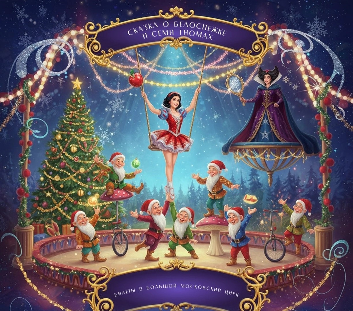 Сказка о Белоснежке и семи гномах